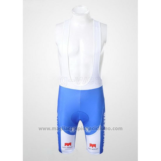 2010 Abbigliamento Ciclismo Quick Step Floor Lider Rosso e Bianco Manica Corta e Salopette